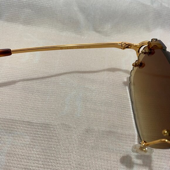 Cartier Classic Sunglasses With Brown Gradient Lenses And Petal Frames - Picture 8 of 8